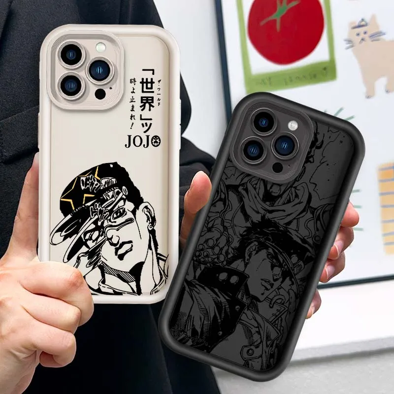 JOJO Anime Kujos J-otaro для iPhone 16, 15, 14, 13, 12, 11 XS X XR Pro Max Plus, чехол для телефона с лестницей для глаз