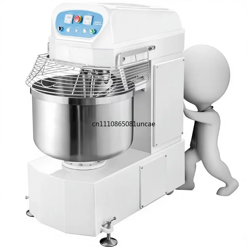 For 50L Dual Speed Double Acting Dough Mixer 20kg Flour 32kg Batch Capacity Commercial Kneading Machine
