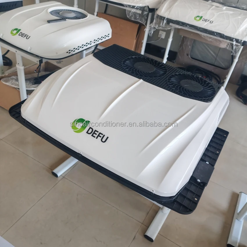 العربة 12 فولت 24 فولت المقصورة وقوف السيارات تكييف الهواء الكهربائية على السطح مكيف الهواء 12 فولت RV التيار المتناوب للشاحنة #2