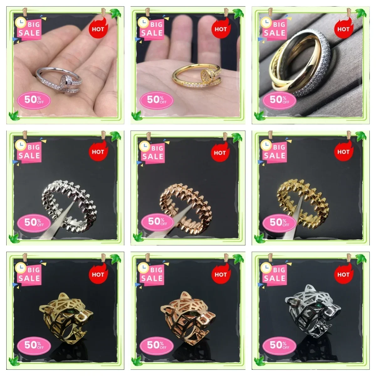 

2025 New French Brand 925 Ring Jewelry Is Suitable for Women's Daily Parties To Wear Boutique Jewelry.