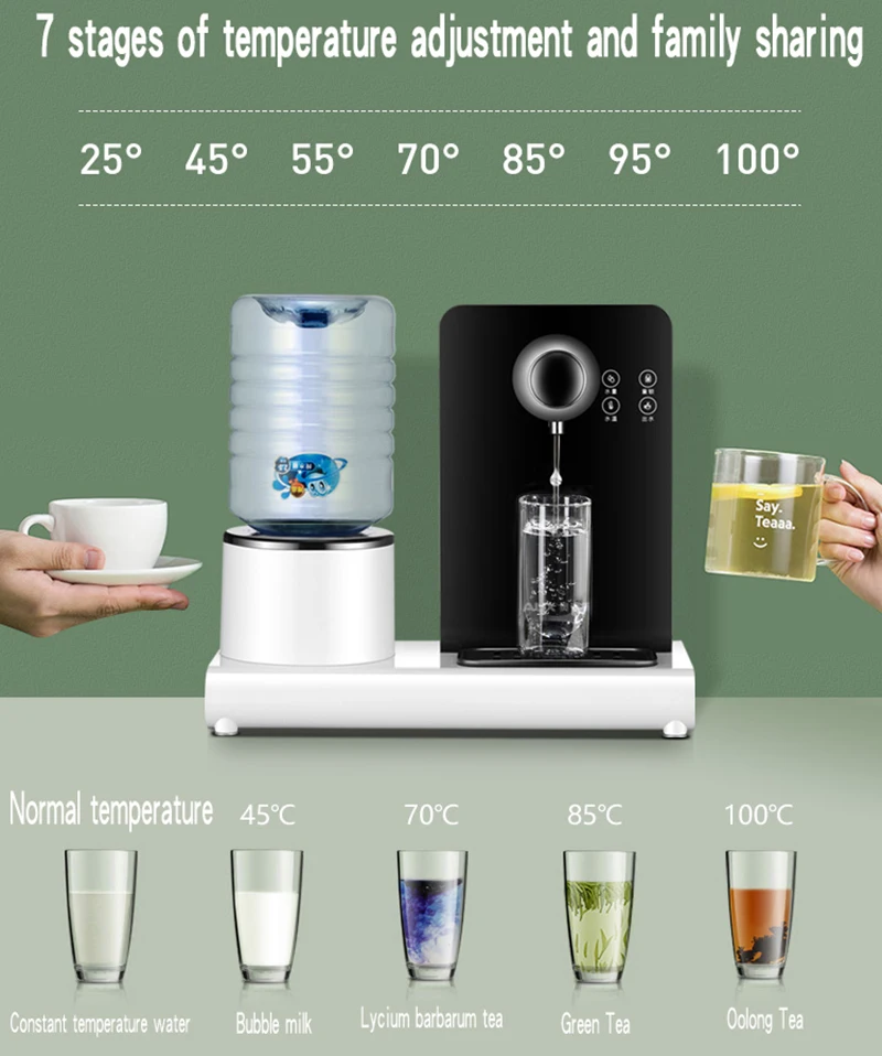 Instant Hot Water Dispenser Instant water dispenser household desktop fast heating small barreled mineral water heater