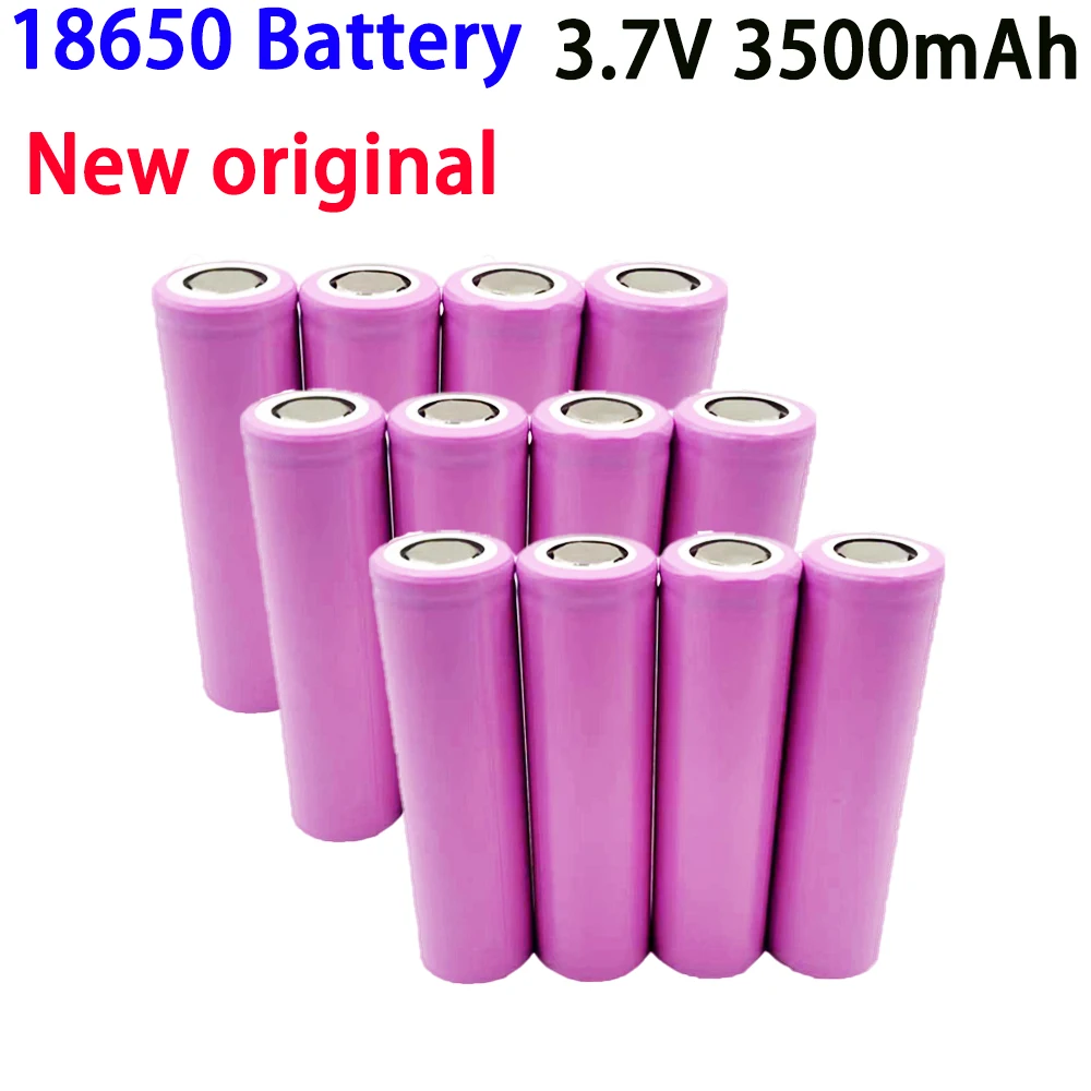 

100% Original 3.7V 3500mAh Rechargeable18650 lithium Battery, Used For Flashlights, Battery Packs, Electric Cars, Various Toys