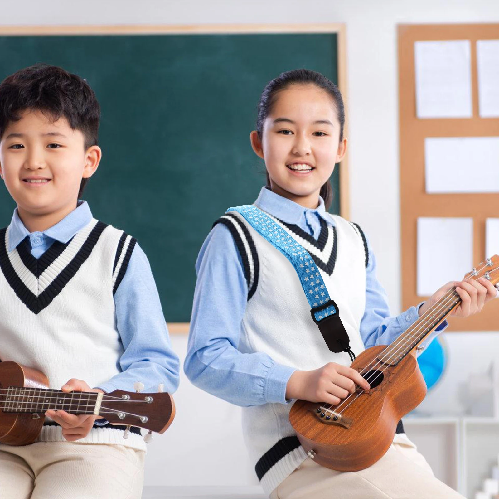 

Cotton Ukulele Strap Head Ukulele Strap Adjustable Ukulele Strap Ukulele Guitar Strap Ukulele Bass Strap