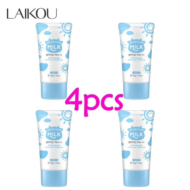 

4 шт., солнцезащитный крем LAIKOU SPF50 + 50 г для лица