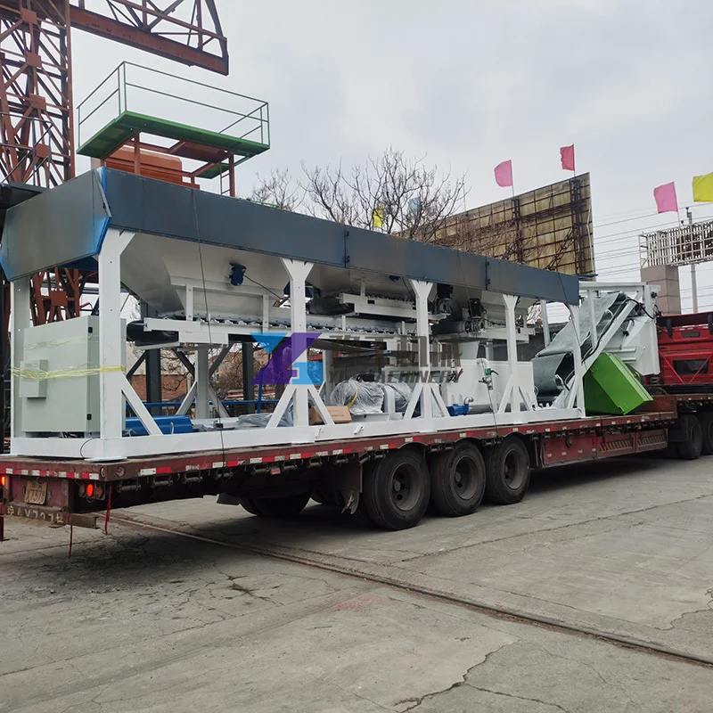 Mobile Concrete Cement Mixing Products Machinery Fully Automatic WCB300 Modular Soil Cement Mixing Plant
