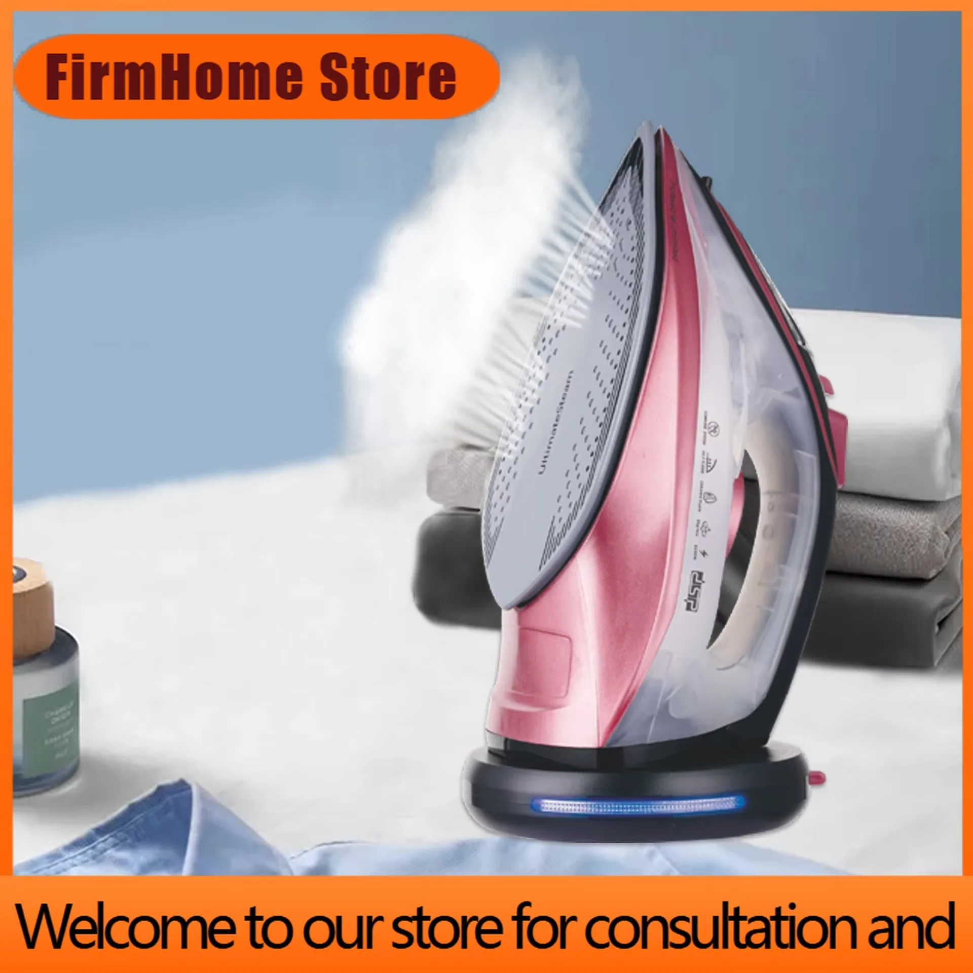 FirmHome StoreElectric Powerful Manual Steam Generator Portable Ironing System Center Pressing Iron For Linen Clothes Steamer Ho