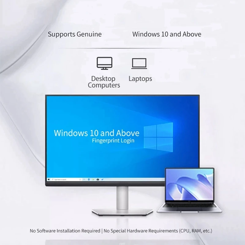 

USB-считыватель биометрических отпечатков пальцев для Windows 10/11 Hello. Новинка, в наличии.