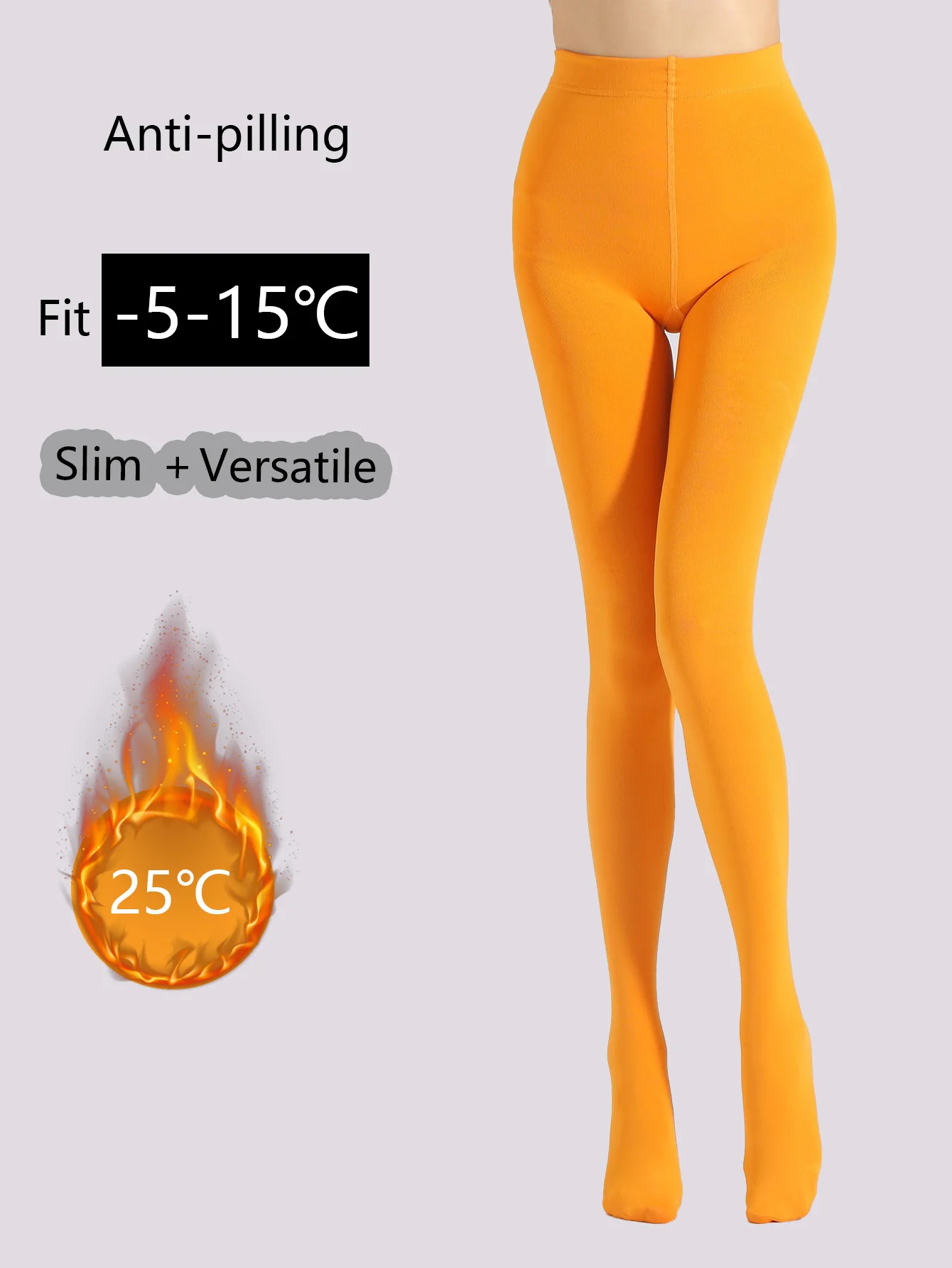 

1 упаковка женских осенне-зимних утолщенных разноцветных колготок на флисовой подкладке для добавления тепла и стиля