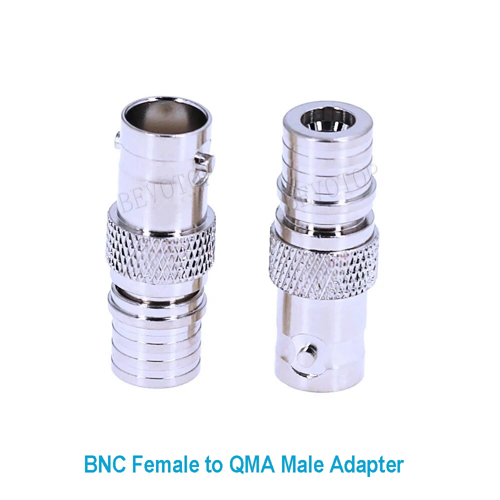 10PCS QMA Male to BNC Female RF Coaxial Adapter Straight Connector for WiFi Radio BNC-K to QMA-J Wholesale