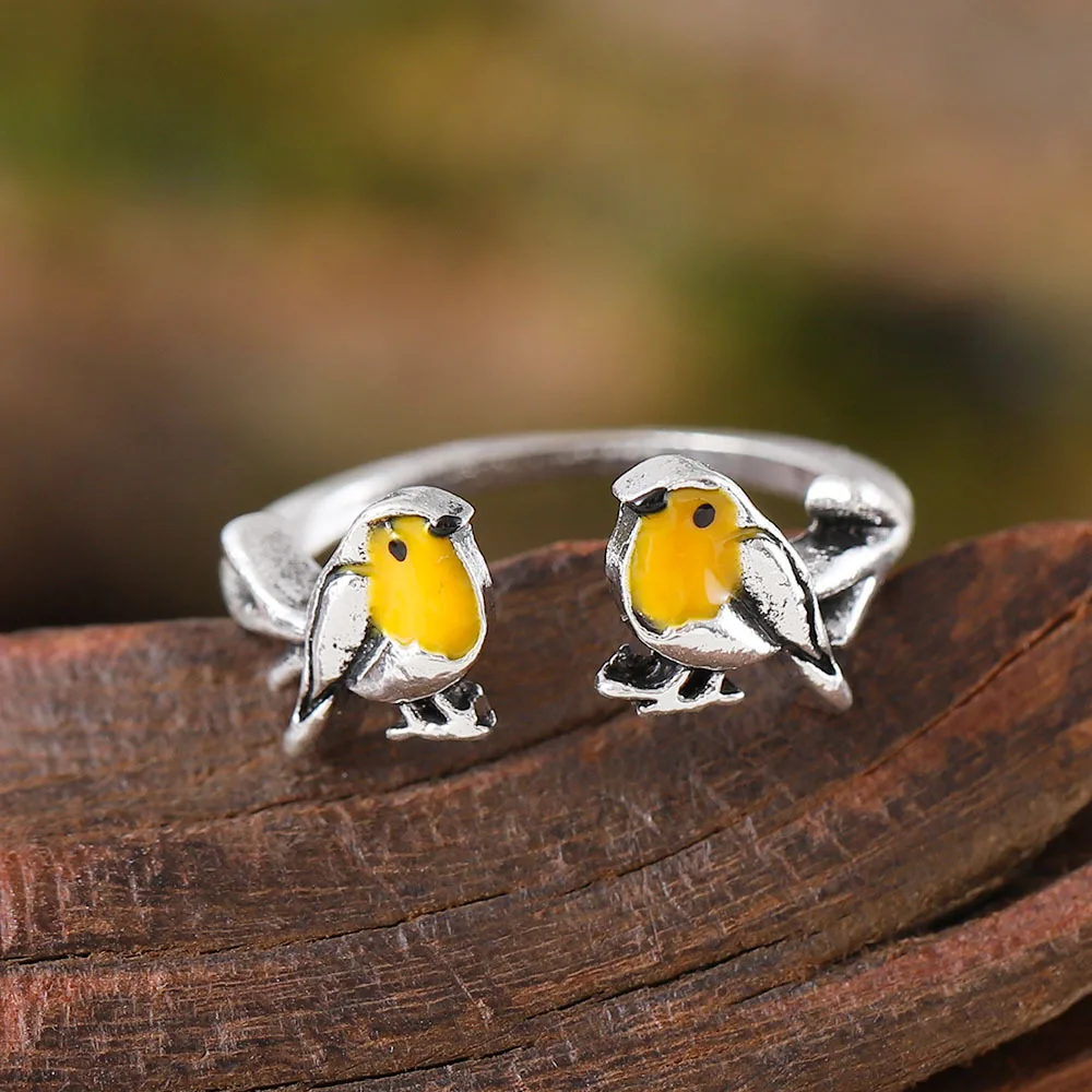 2024 New Lovely Singing Bird Stud Earrings Jewelry