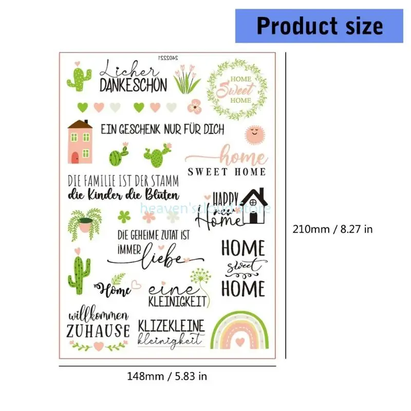 Y88Bドイツの祝福の言葉は、キャンドル用のステッカー水転送キャンドルステッカーをこすりますセラミックカップガラス製品家具