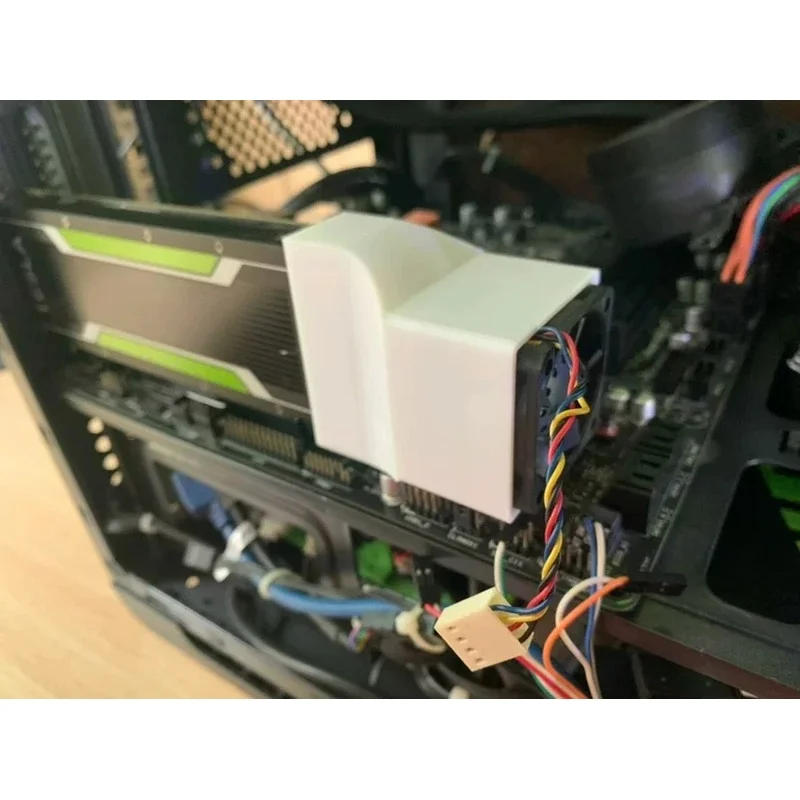 N+ New for NVIDIA for Tesla P4 M4 T4, 4CM High-Speed Modified Cooling Fan Total length of graphics card with fan bracket: 23CM