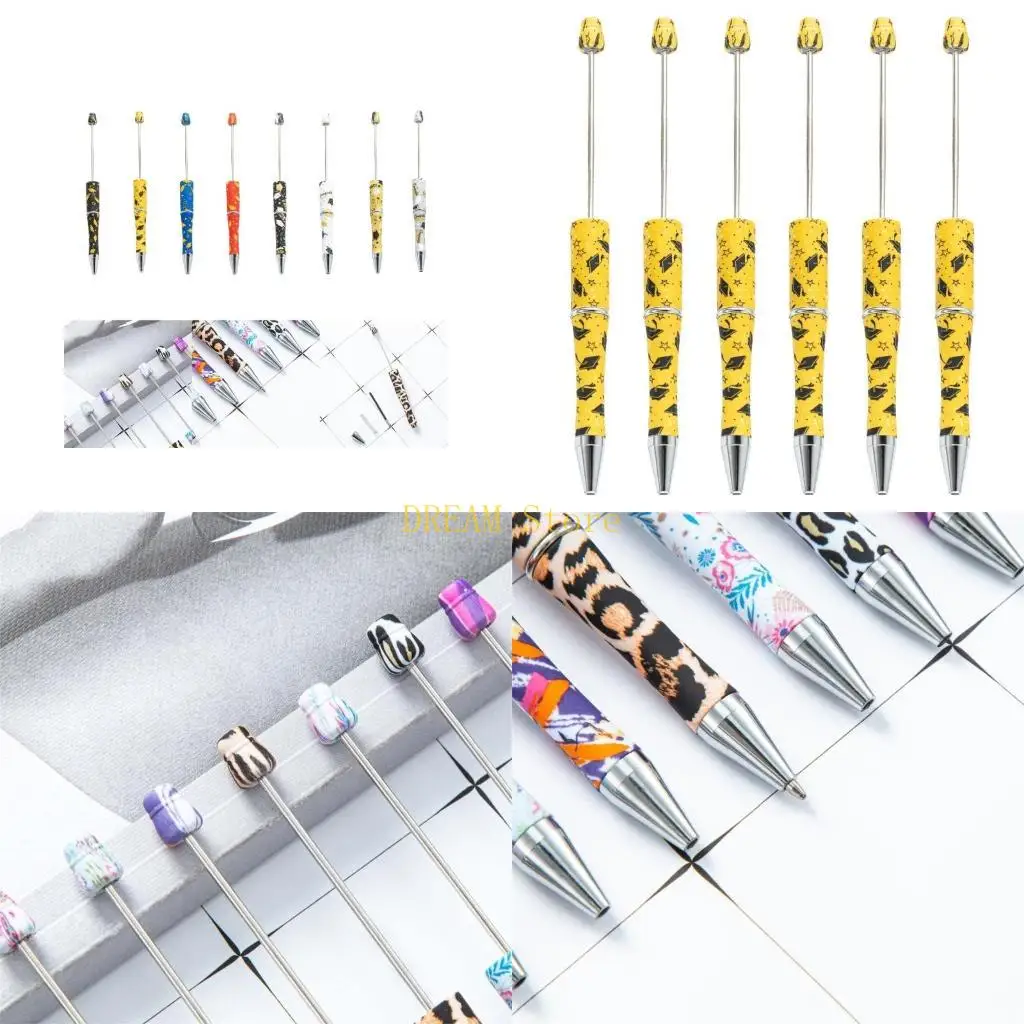 

Kids Students Black Rollerball Pens DIY Beaded Pens Office School Supplies best sale