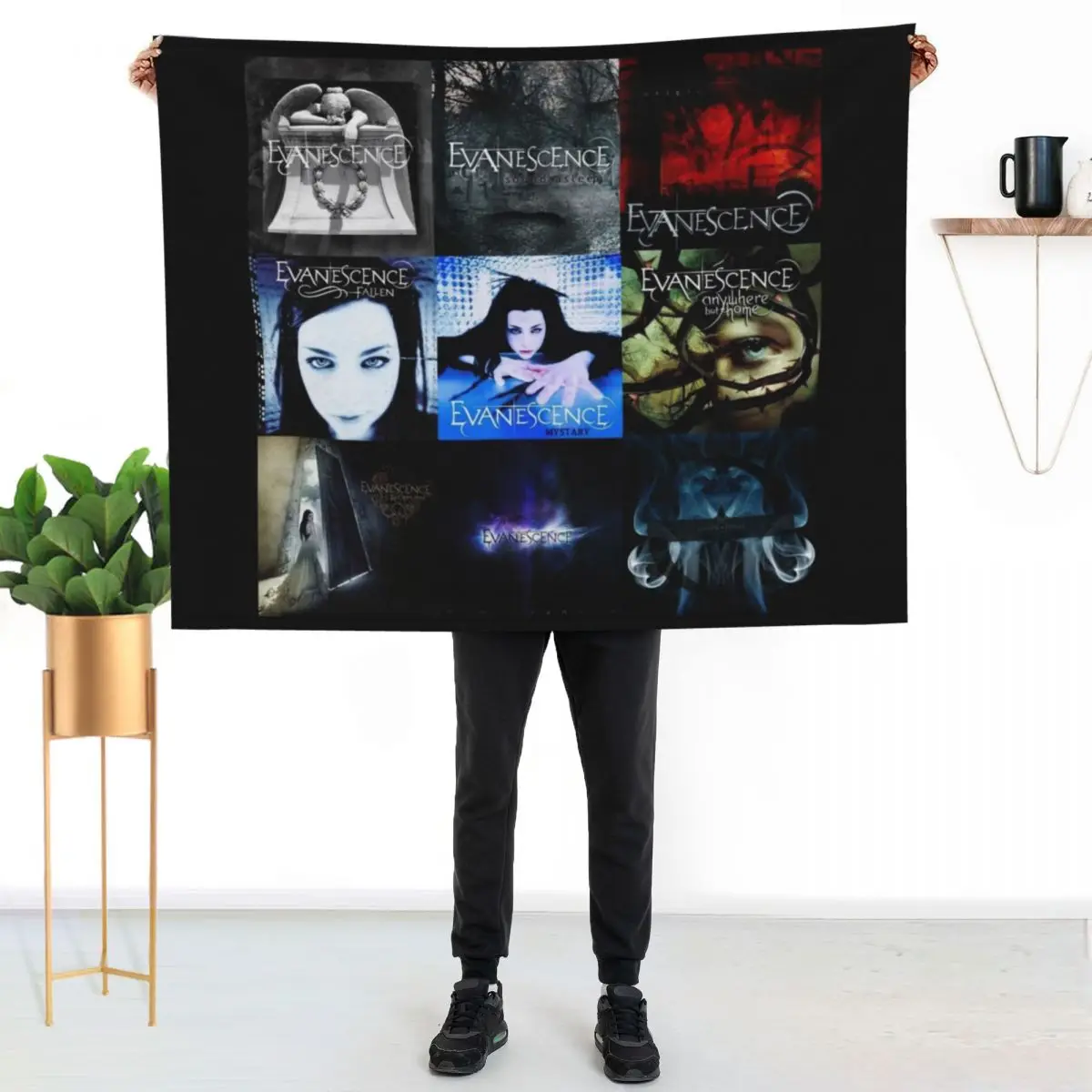 Evanescence Collage Throw Blanket Loose Soft Plush Plaid for babies Large Fashion Sofas Thermals For Travel Blankets