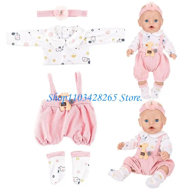 dla dzieci Roleplay ubranka dla lalek zimowy jesienny strój dla 18-calowych lalek dziewczynek G2TE