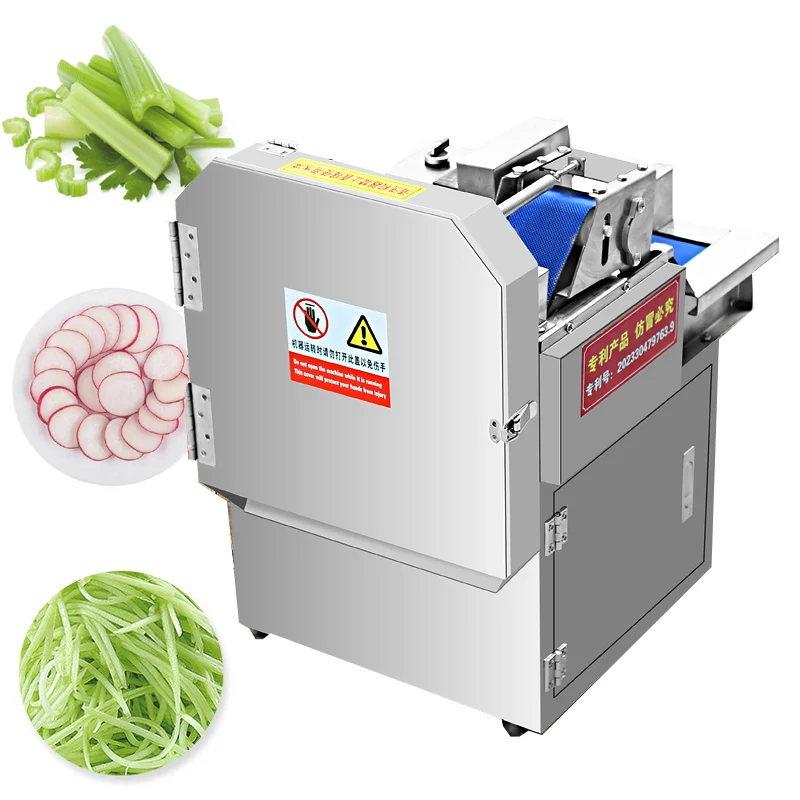 Industrial Electric Green Leaf Spinach Vegetable Cutter Automatic Electric Multifunctional Vegetable Shredding dicing machine