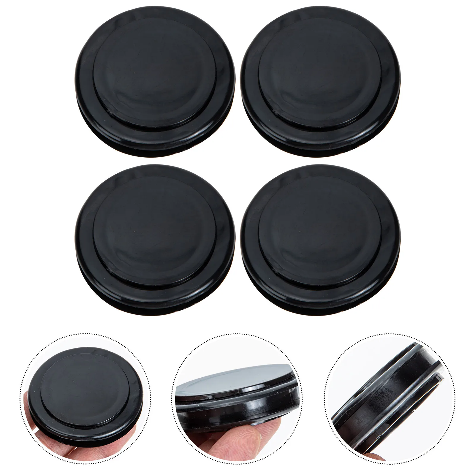 

4 Sets Outdoor Silicone Umbrella Hole Rings Windproof Replacement Fit Most Patio Tables Strong Abrasion Resistant Thicker Plug