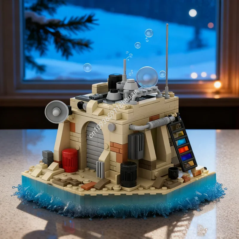 361 elementów MOC SW Dom Tatooine 1 Gwiezdny Wojownik Model do Składania Klocki Architektura DIY Pomysł na Prezent Świąteczny Zabawka dla Dzieci Urodzinowy