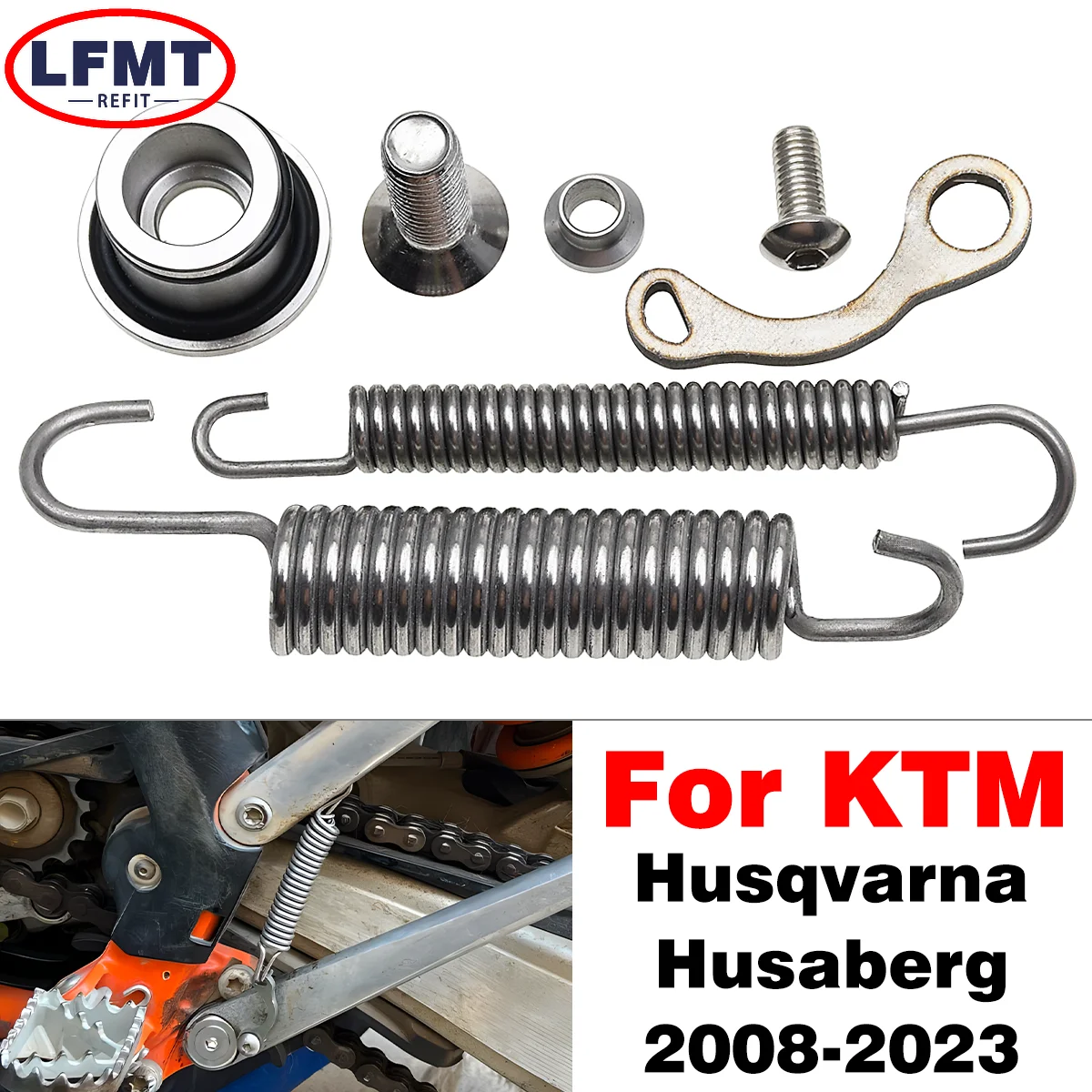 Parking Side Stand Kickstand Springs Screw Parts For KTM XC XCW XCF XCFW EXC EXC EXCF Six Days 150 250 300 350 400 450 500 530
