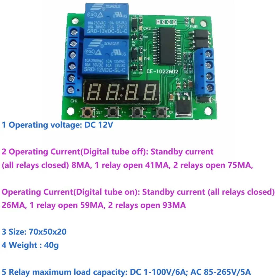 Relay Timer Time Sw…