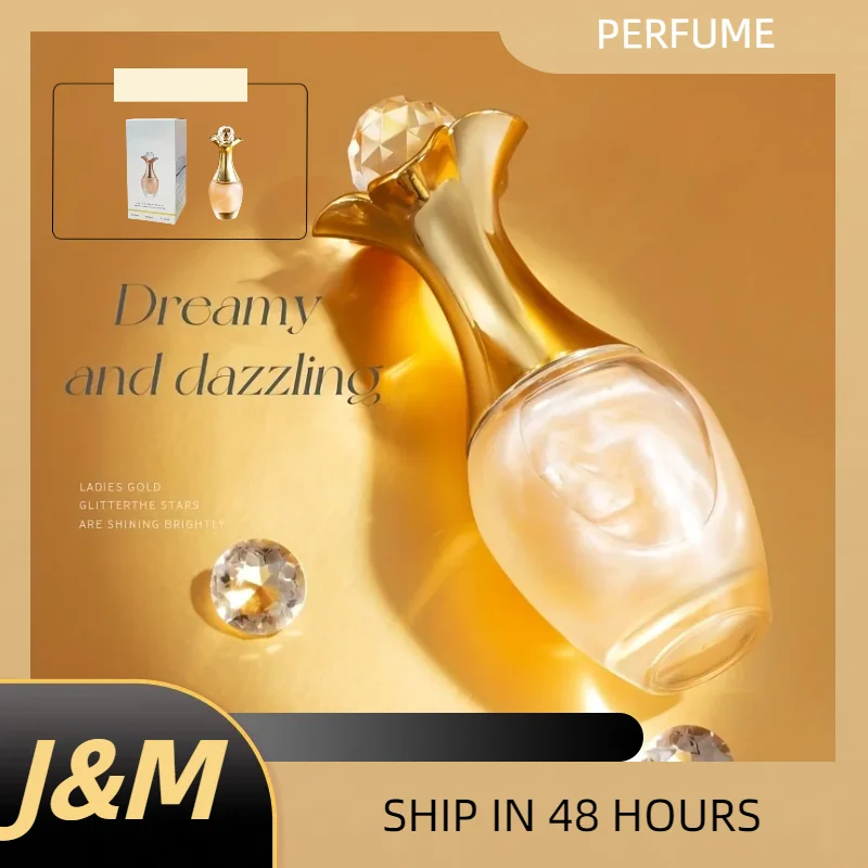 

1.69 oz. Women's Golden Quicksand Rose Floral EDP - Elegant floral scent, ideal for Valentine's Day and nightclub parties