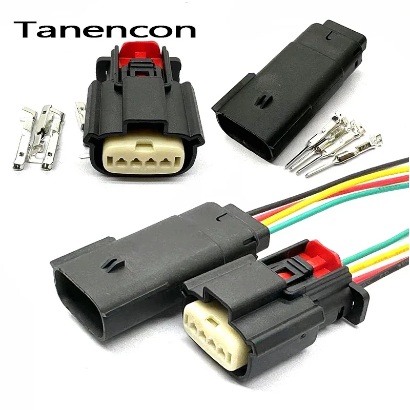 4 Pin Auto Cylinder High Voltage Package Connector 33471-0401 Car Output Transformer Plug 33481-0401 for Buick Ford Chevrolet