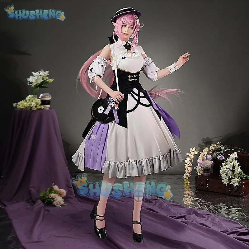 Elysia cosplay costume honkai impact 3rd sweet memories DAL. Komm dress uniform Halloween party outfit Women Game suit New