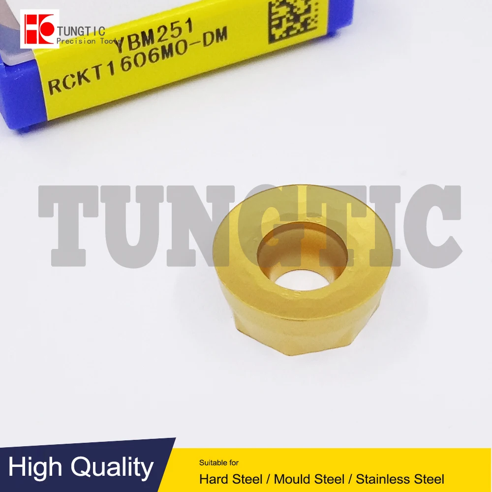 

RCKT1606MO-DM YBM251 YBG302 YBG205 YBC301 RCKT 1606 MO-DM Сменные фрезерные пластины Токарные инструменты Обработка металла