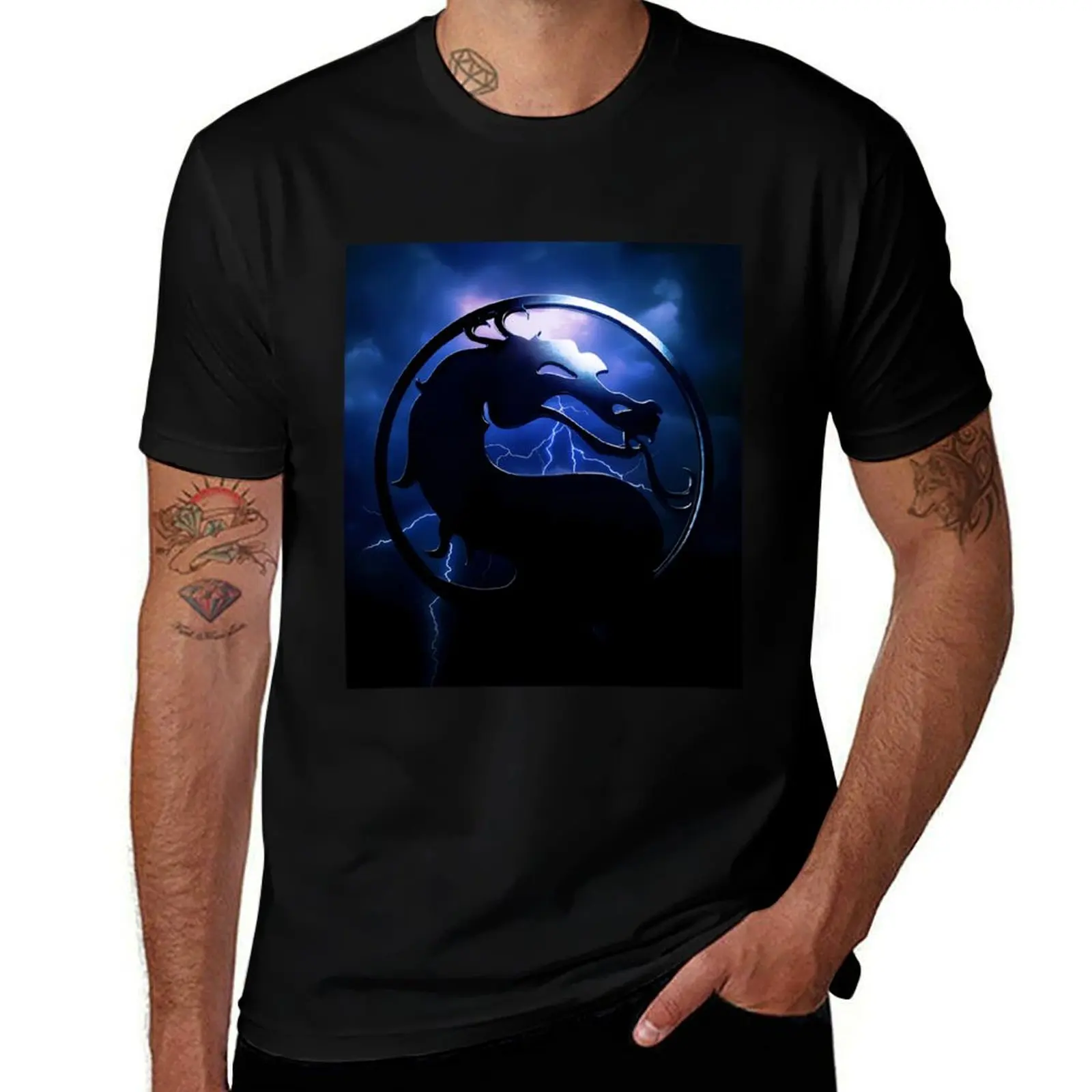 Mortal Kombat II - Logo Remastered T-Shirt Lightweight Print T-Shirt