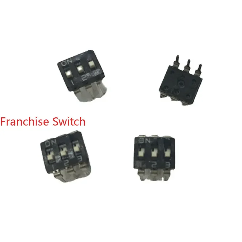 

10PCS 3P Dip Switch Top 3-position Foot Distance 2.54mm Original Tube.