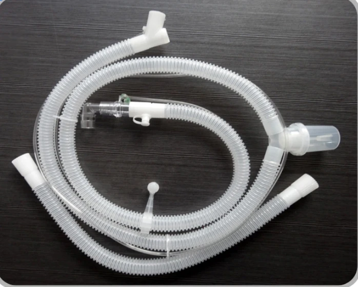 Single-tube noninvasive ventilator circuit of disposable noninvasive breathing pipeline group