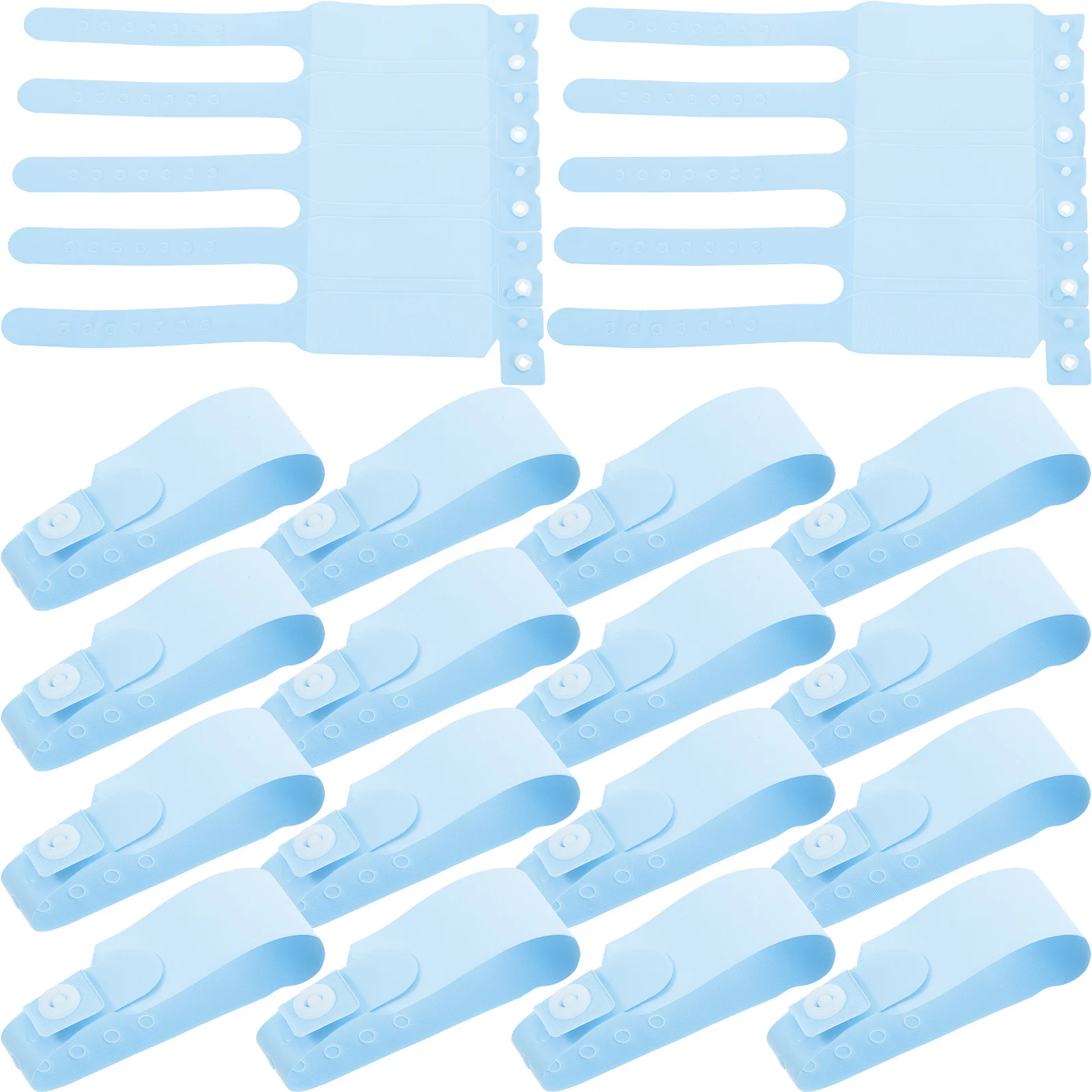 

100 Pcs Medical Bracelets Arm Bands for Events Hospital Blue Disposable Wristbands