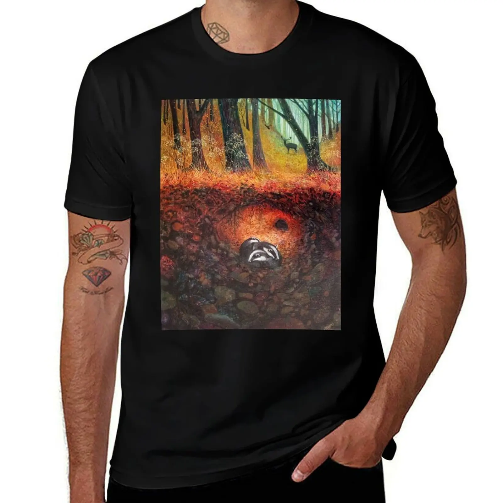 

Three Badgers T-Shirt sports fans new gifts and t-shirts plus size clothes tops t shirts for men graphic