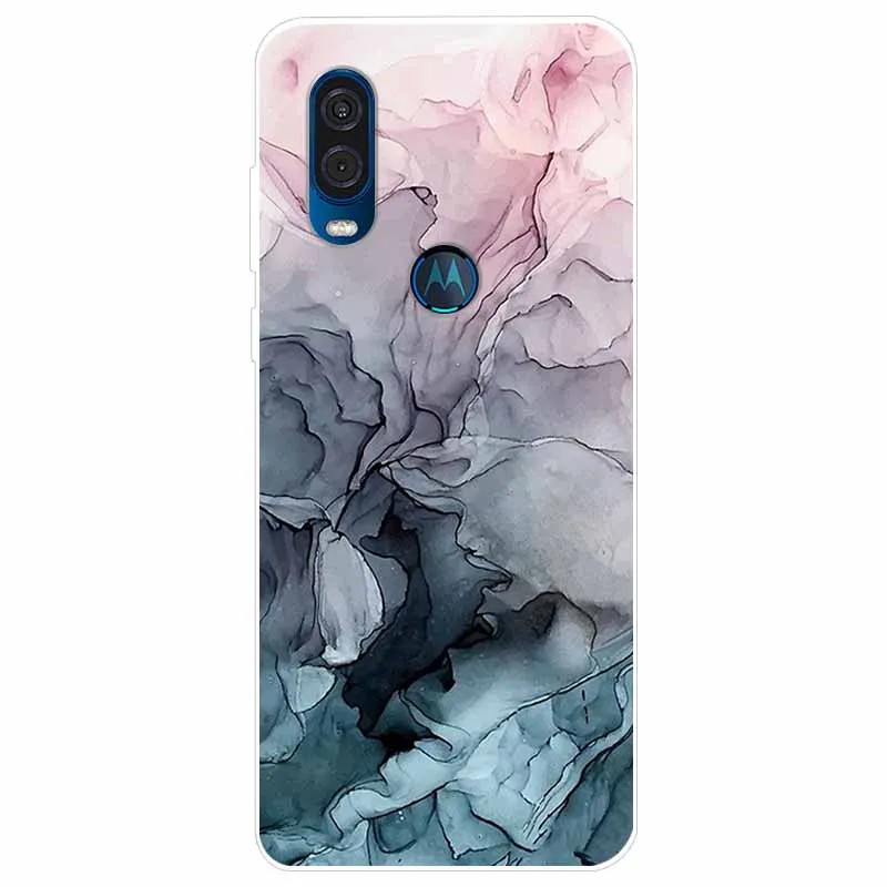 For Motorola Moto One Vision Macro Case Action New Fashion Marble silicon Soft TPU Back Cover For Moto One Action Phone Case