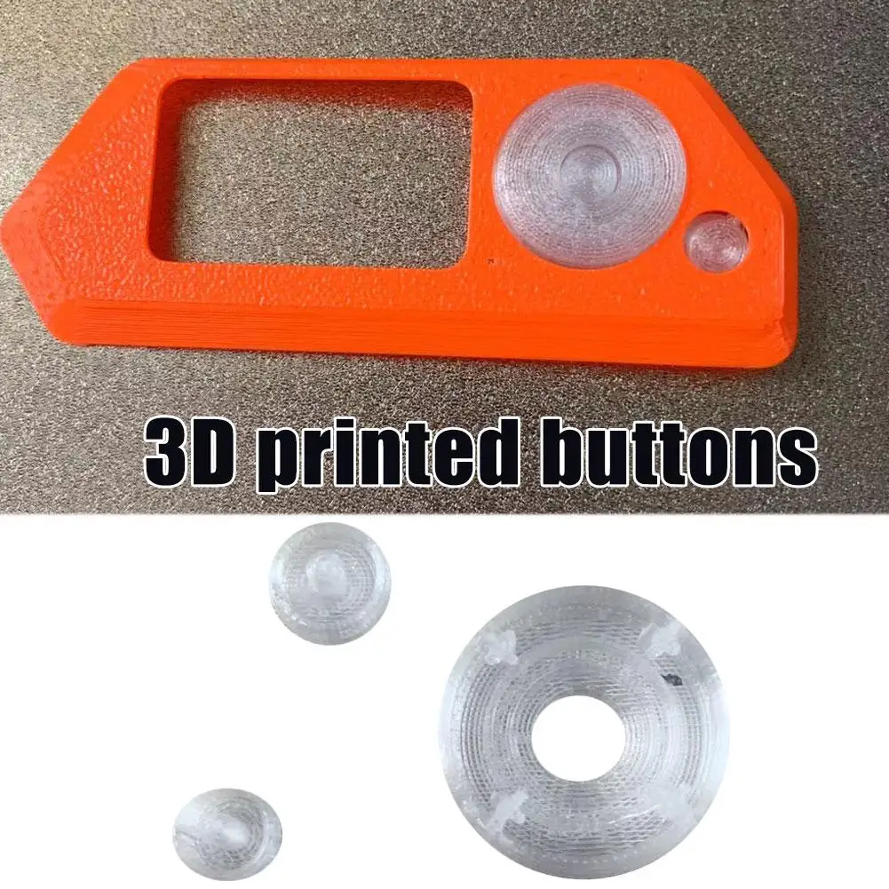 1 Set 3d Printed Clear Buttons For Flipper Zero Transprent Master Control S Function Button For Flipper Zero Modific Q9y8