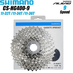 Shimano ALIVIO CS-HG400-9 Speed MTB Cassette Sprocket 11-32T 11-34T 11-36T Mountain Bicycle Freewheel Bike Cassette