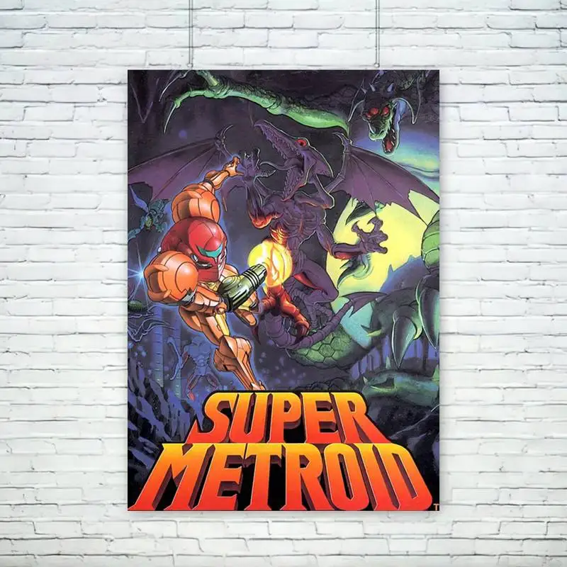 Game M-METROIDS POSTER Wall Pictures For Living Room Fall Decor