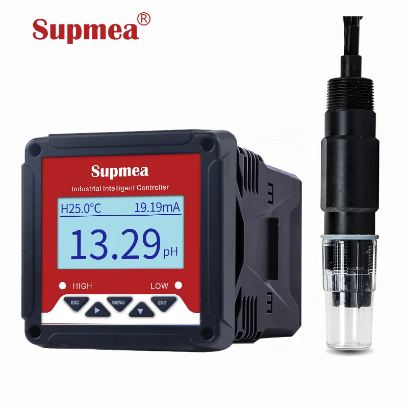 

online industrial equipment to measure pH analyzer meter digital pH controller sensor 0 10v orp green house ph controller liquid