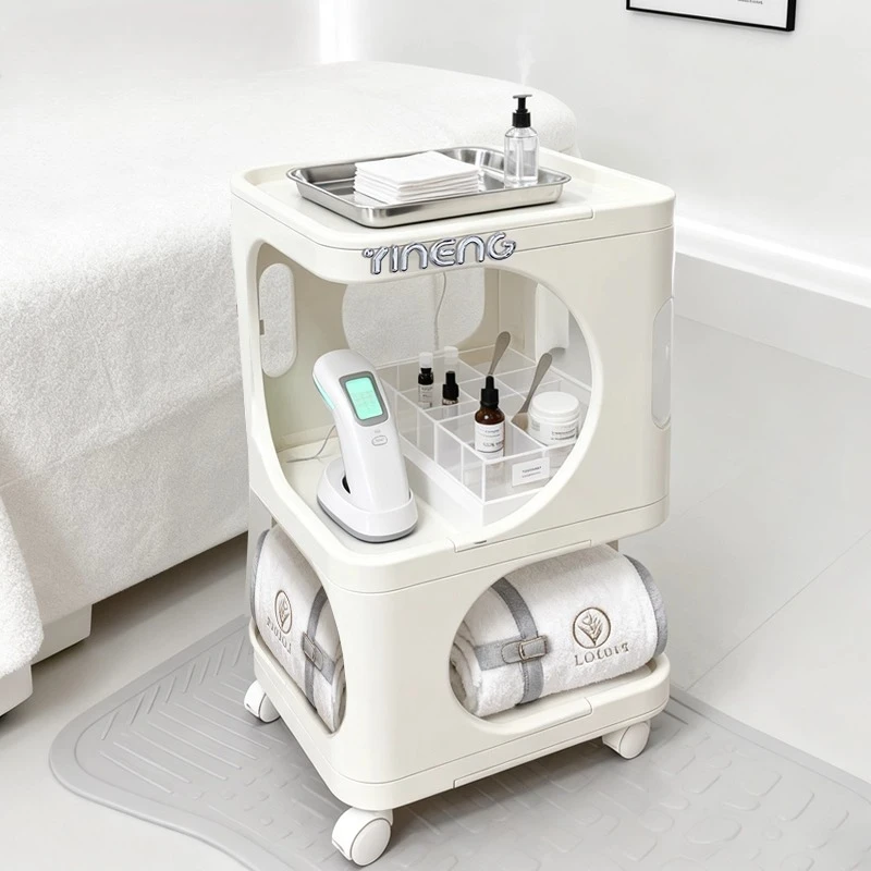 ‌INS Salon Cart&Portable Multi-Tier Organizer Makeup Nail Tool Trolley for Beauty Spa Clinic,Professional Aesthetic RollingStand