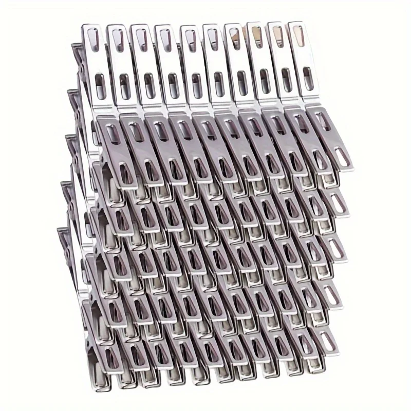 60 Heavy-Duty Stainless Steel Clothespins -Non-Slip Grip Laundry Clips,for Laundry,Pants,Craft -Laundry Accessories,Clothes Pins