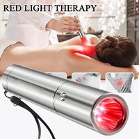 E2 Portable LED Flashlight 630NM 660NM 850NM Handheld Near Infrared Red Light Therapy Torch Relieve Joint Pain Beauty Equipment