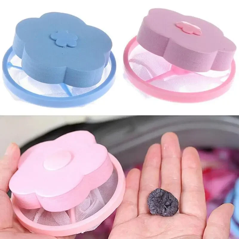 Catch Lint Washing Machine Laundry Ball Floating Pet Fur Lint Hair Catcher Clothes Cleaning Hair Removal Reusable Mesh Bag Pouch