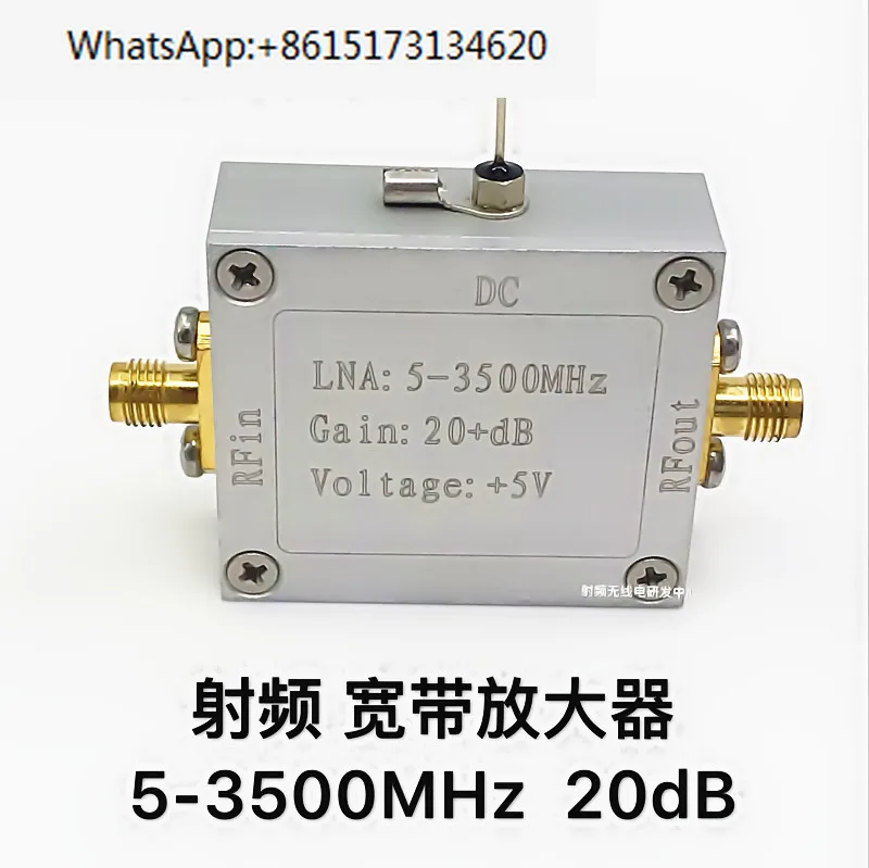 

Radio frequency broadband amplifier 5-3500 MHz 20 dB