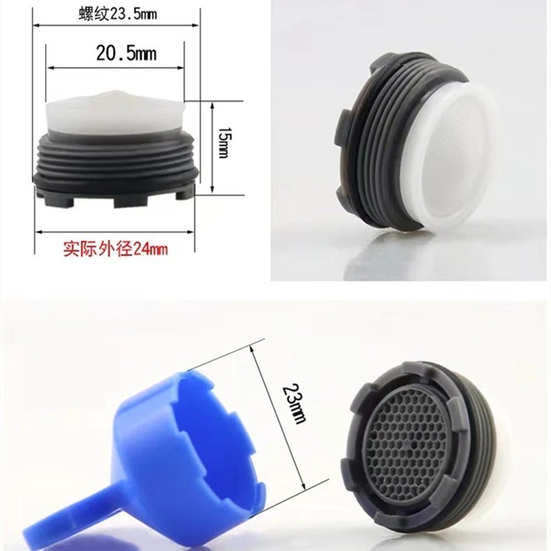 Kitchen Faucet Aerator Female Thread Tap Device Diffuser Faucet Nozzle Filter Adapter 10 PCS 23.5mm Male Thread Water Bubbler