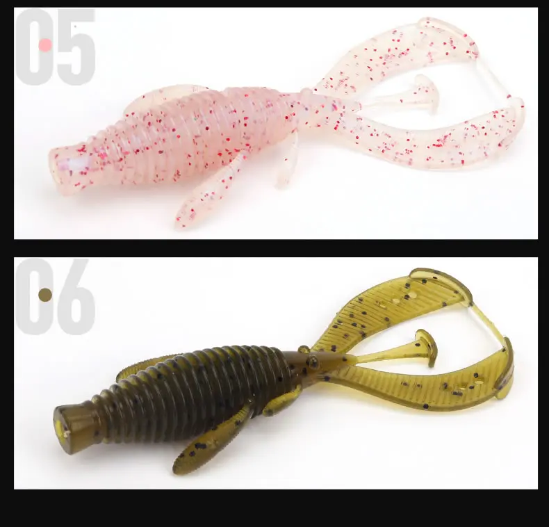 Königreich 10 stücke Weiche Köder Angeln Lockt 1,8g 63mm 3g 76mm Schwimmende Künstliche Köder Weichen wurm Für Bass Hecht Swimbait Angeln – Detail 16
