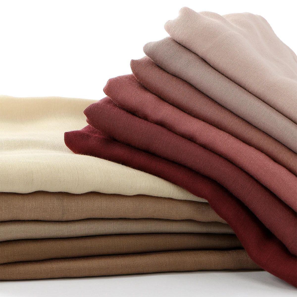 Cotton Rayon Modal Hijab Scarf For Women Long Muslim Shawl Plain Soft Turban Head Wraps For Women Headscarf Tudung