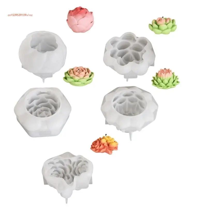 

Flexible Silicone Mold 3D Flower Shaped Aromatherapys Resin Mould