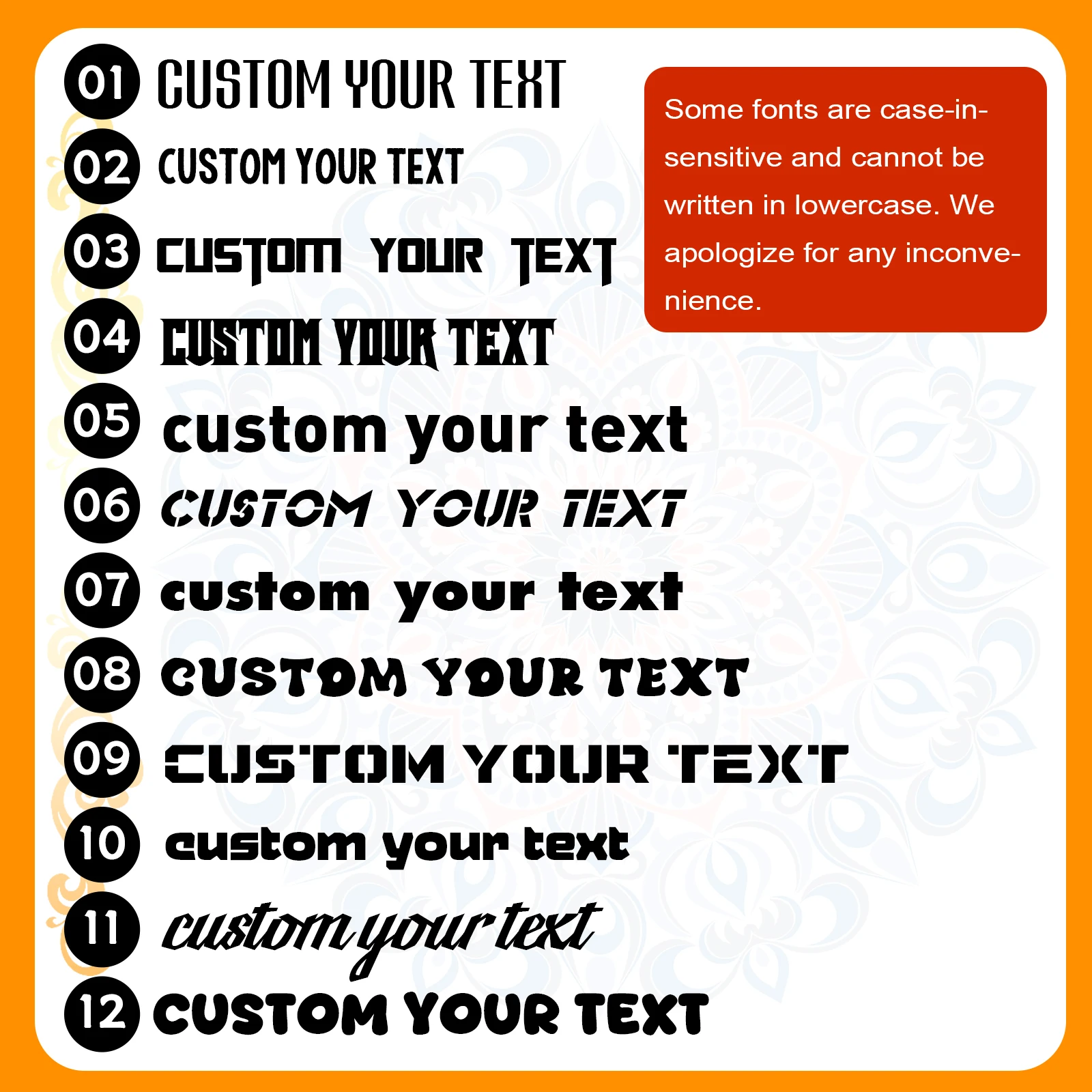 Custom Text Car Sticker Personalized Vinyl Decal Waterproof Reflective DIY Name or Quote for Car Window, Bumper, Body Decoration