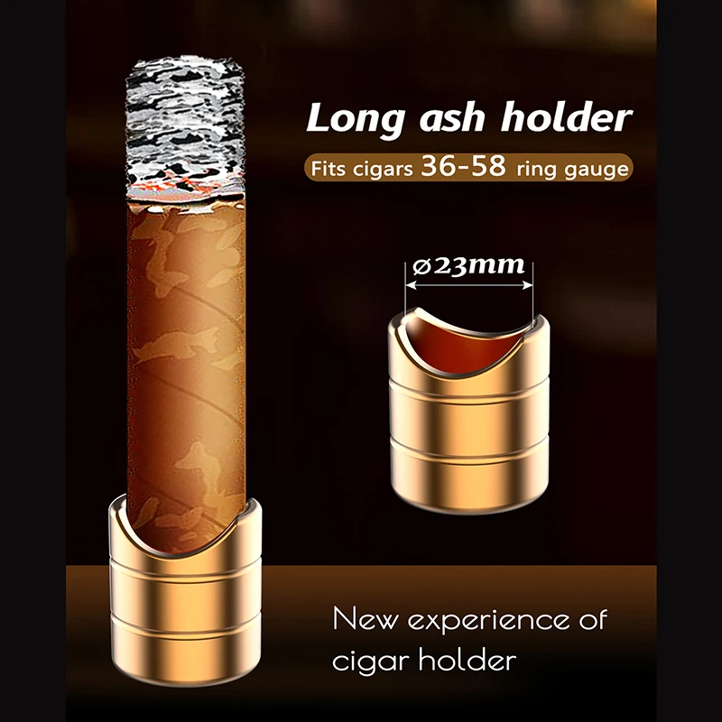 2026 جديد 2 في 1 حامل السيجار متعدد الوظائف السيجار الحفر علبة محمولة طقم هدايا سبائك السيجار الملحقات #6