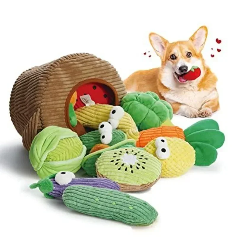 Pack Grocery Bag Crinkle Dog Squeaky Toys, Plush Dog Toys for Aggressive Chewers, Stuffed Dog Chew Toys for Small Me